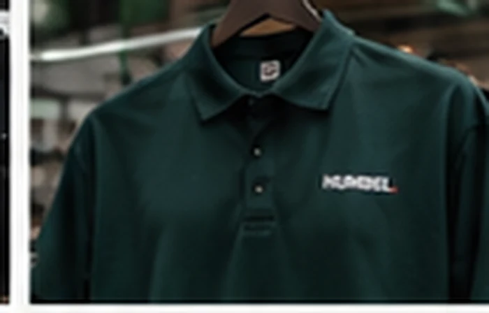 Contoh kaos polo hijau