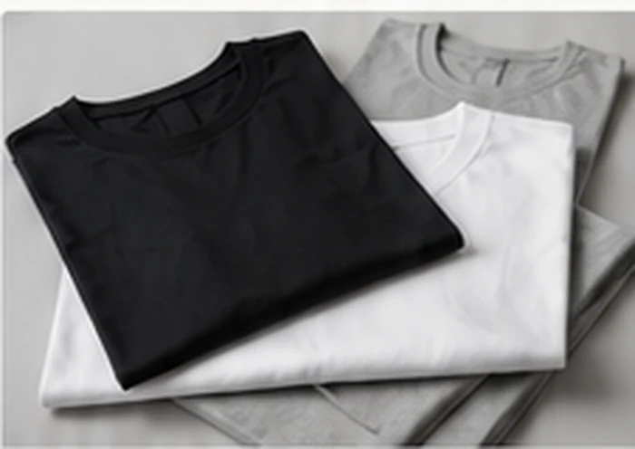 Pilihan kaos polos hitam putih abu-abu